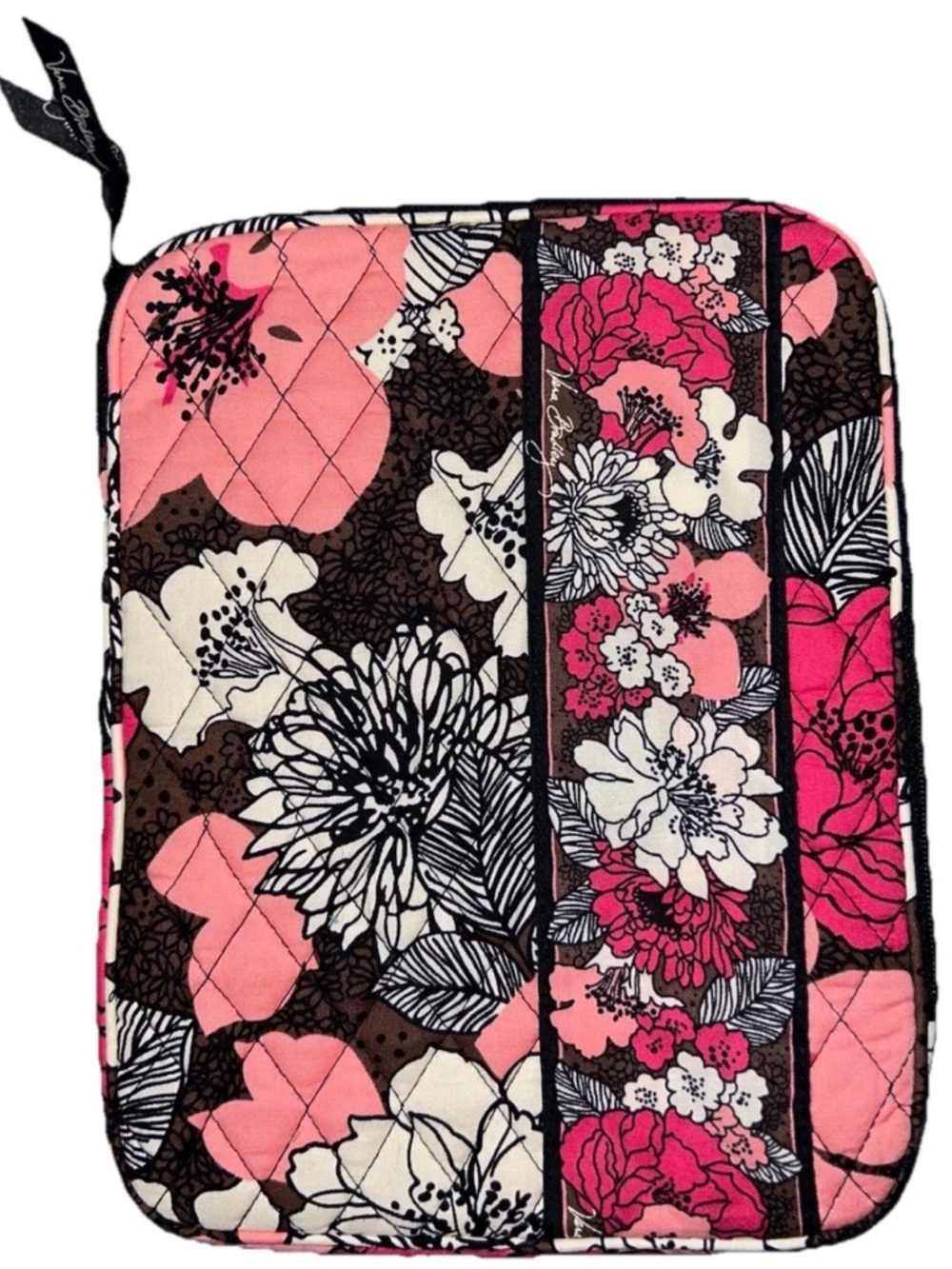 Vera Bradley Mocha Rouge Floral Quilted Tablet Sleeve NWOT